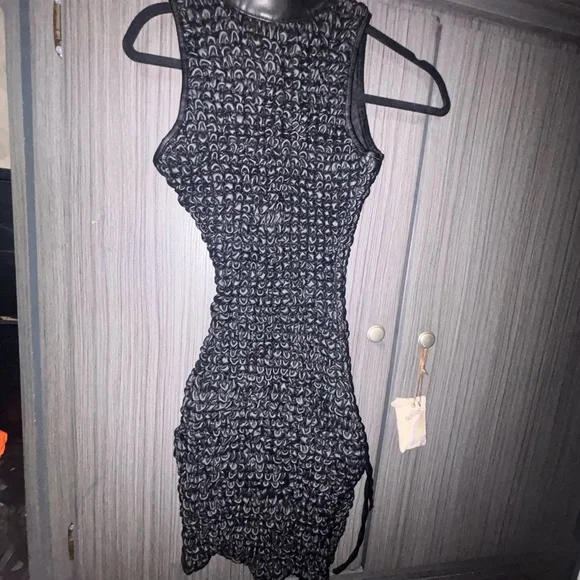 Maniere De Voir Black and White Bodycon Mini Dress - Picture 1 of 1